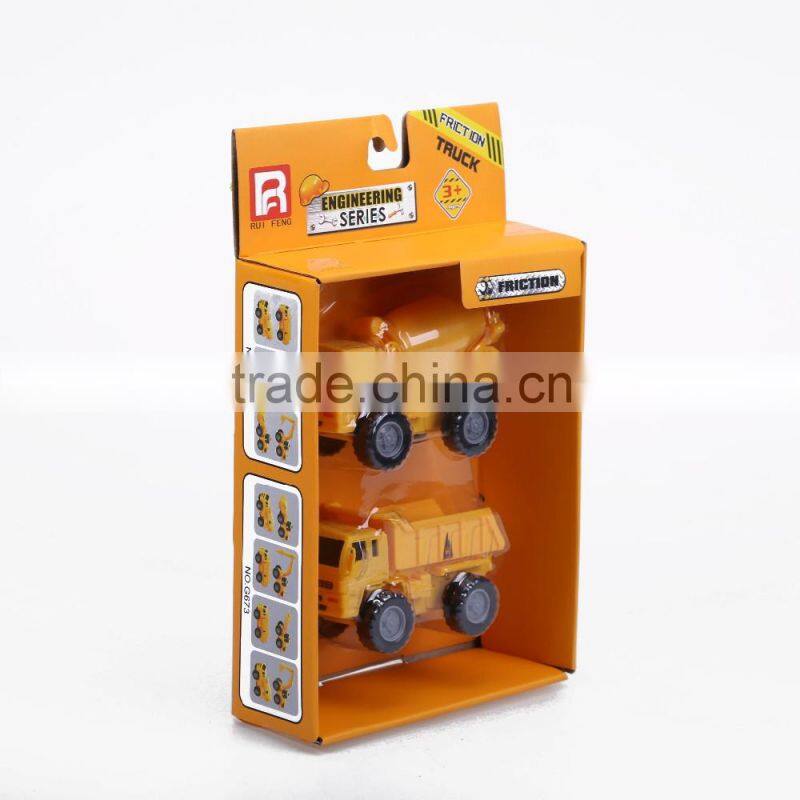 Friction 2 In 1 Construction Trucks Playset