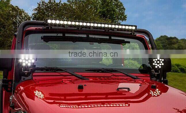 Waterproof 5D reflectors slim bar offroad 20inch 30inch 40inch 50inch single row light led bar SUV ATV 4WD