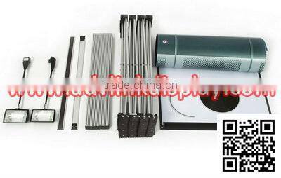 3x3 Curved Pop Up Fair Backdrop Pop Up Case to Podium