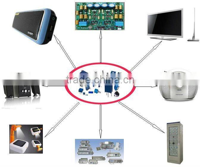 Single turn of glass glaze trimmer potentiometer W206