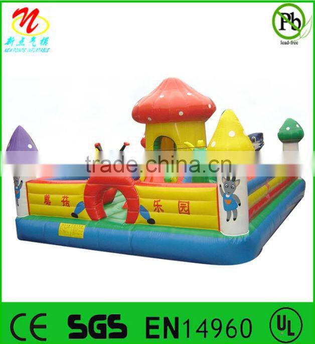 Bounce inflatable fun city bluecat theme inflatable fun factory,inflatable amusement park