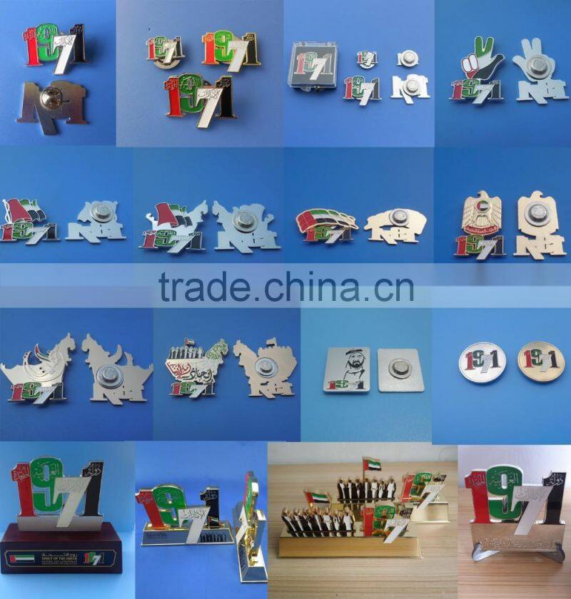 HOT SALE! UAE United Arab Emirates National Day Gift Existing Badges Country Map Souvenir, MOQ - 300pcs