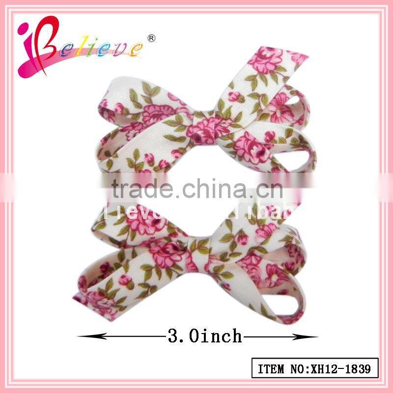 Free sample available women organza flower hair clips on alibaba hot sale (XH11-8466)
