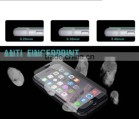 best selling 2015 mobile phone protective film 2.5D 0.33mm privacy tempered glass screen protector for iphone 6