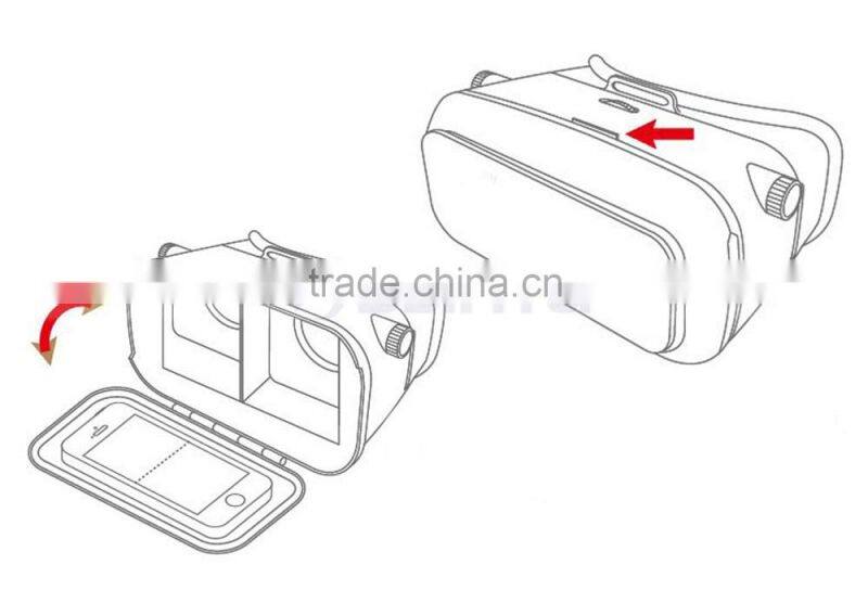 4Th 3D Virtual Reality Case Box Helmet Active Imax VR 3D Glasses For Pc Games Sexy Movie Video