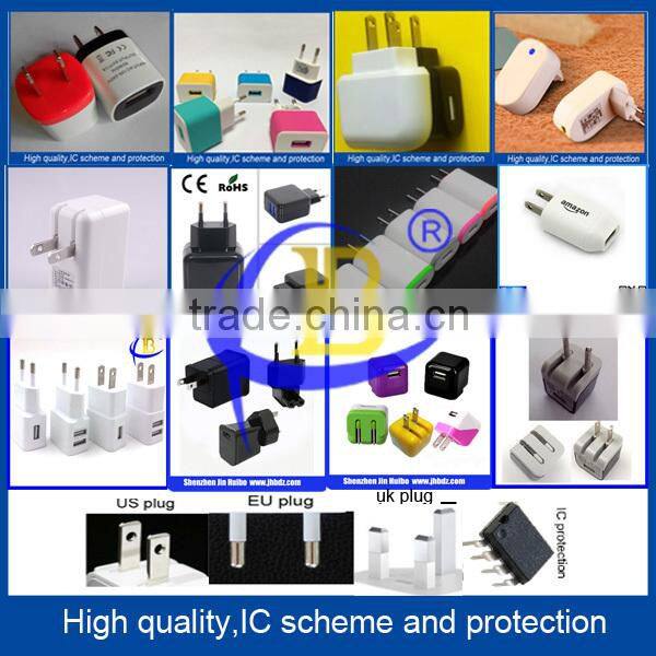 High Quality Custom USB Charger Compatible for iphone/for Samsung/USB Mobile Phone Charger