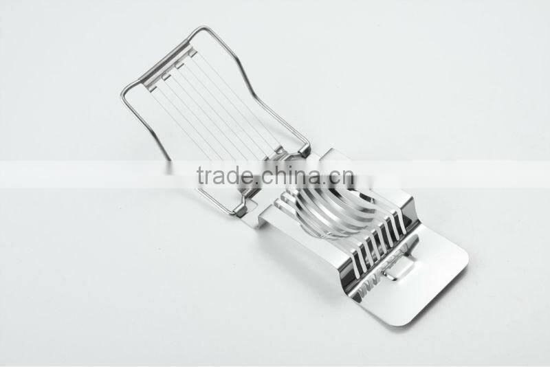 Stainless steel egg slicer