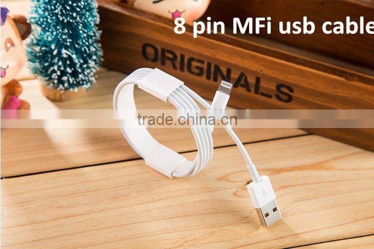 8 pin MFi certified usb power charger for iphone wire and cable