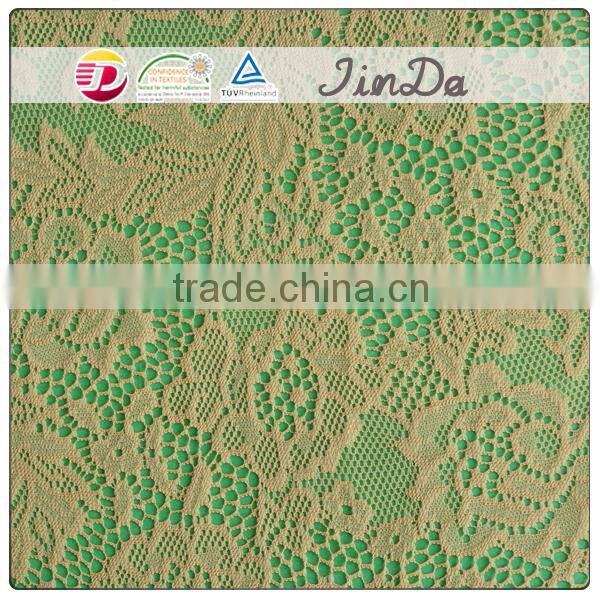 Durable popular brown lace fabric for women dressing