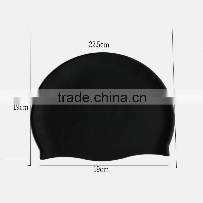 Fashionable Quality Adult / Kid sizes customized logo printed waterproof silicone swimming cap 100%