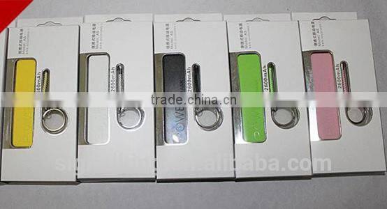 Factory Wholesale Promotion Gifts Key Chain Perfume Power Bank 2600mAh Portable Power Bank For Mobile Phone