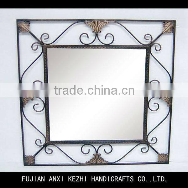 antique metal dazzle mirror