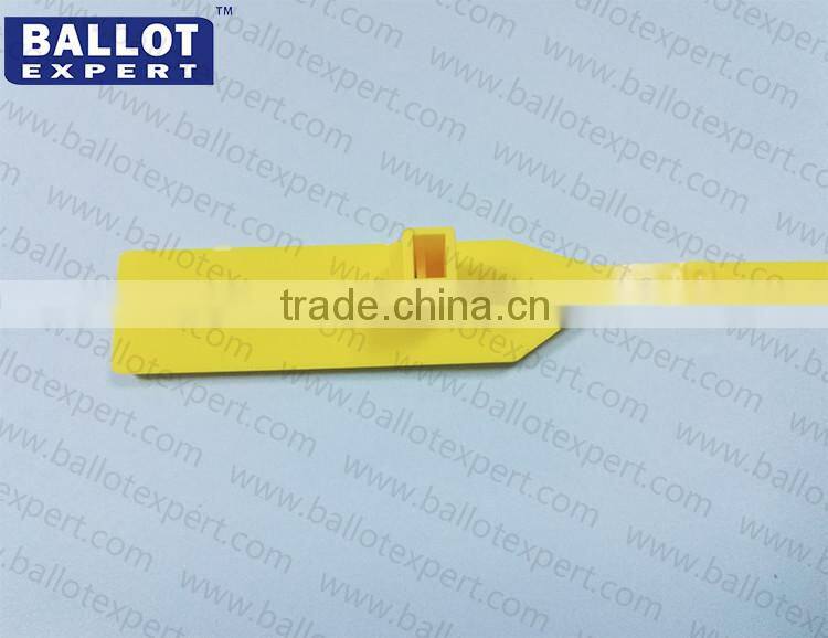 PP seals with bar code for ballot box on voting