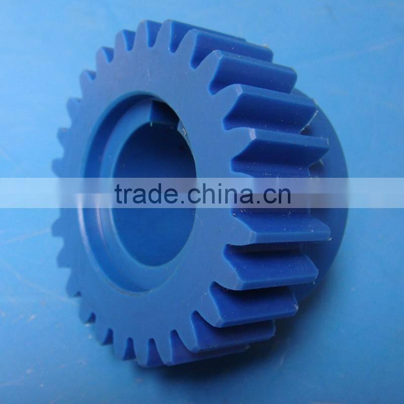 Custom made PA66 Nylon machined injected gear wheel plastic nylon tooth gears