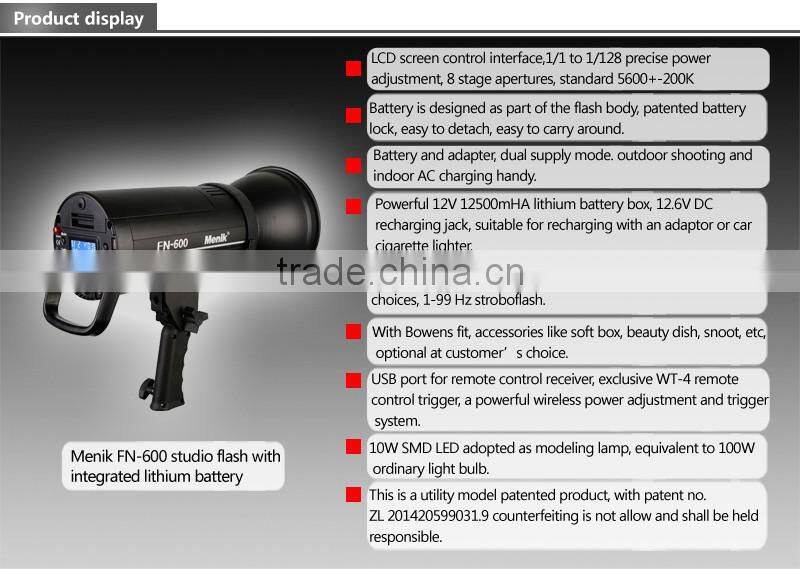 FN Series Li-battery in one Studio Flash FN-600