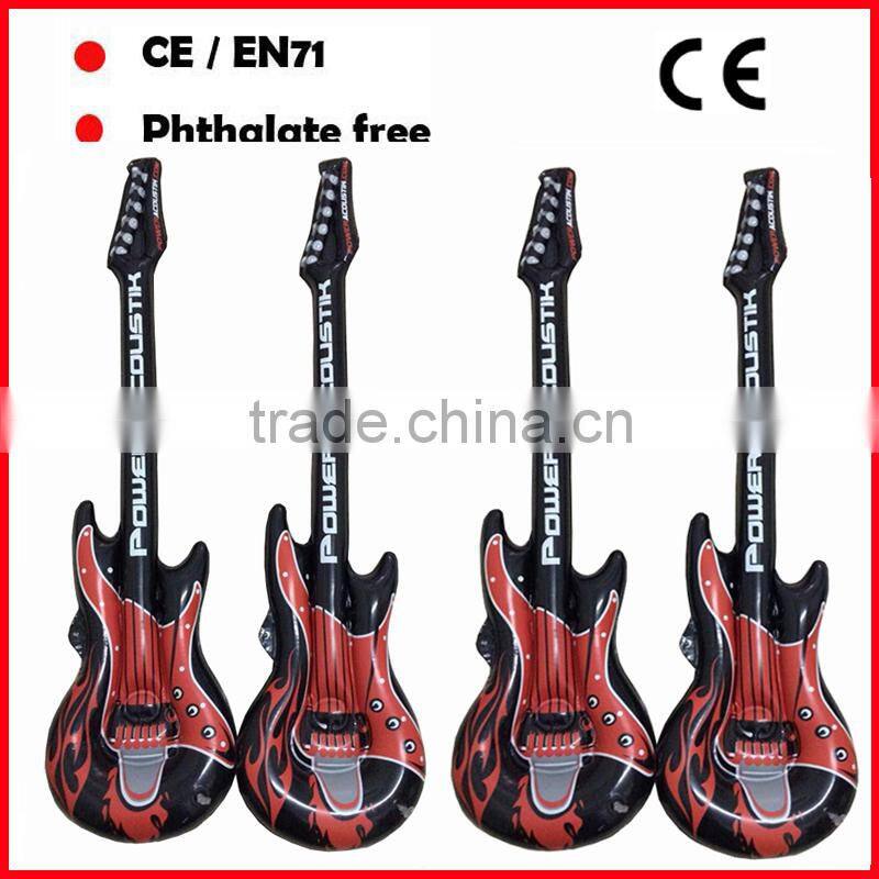 kids promotional toys inflatable guitars PVC air guitars with logo