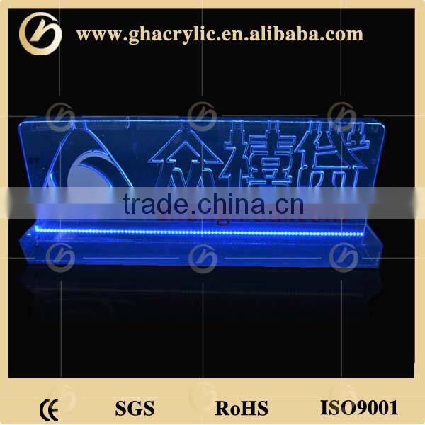 Acrylic Ice sculpture custom acrylic led edge lit sign Ice Sculptures for Parties