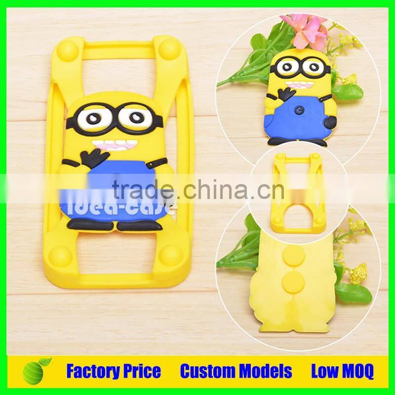 3d universal silicone cell phone case mobile phone cover back cover