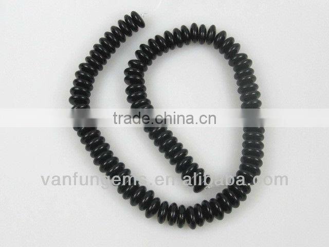 Gemstone gold sand stone rondelle beads for jewelry