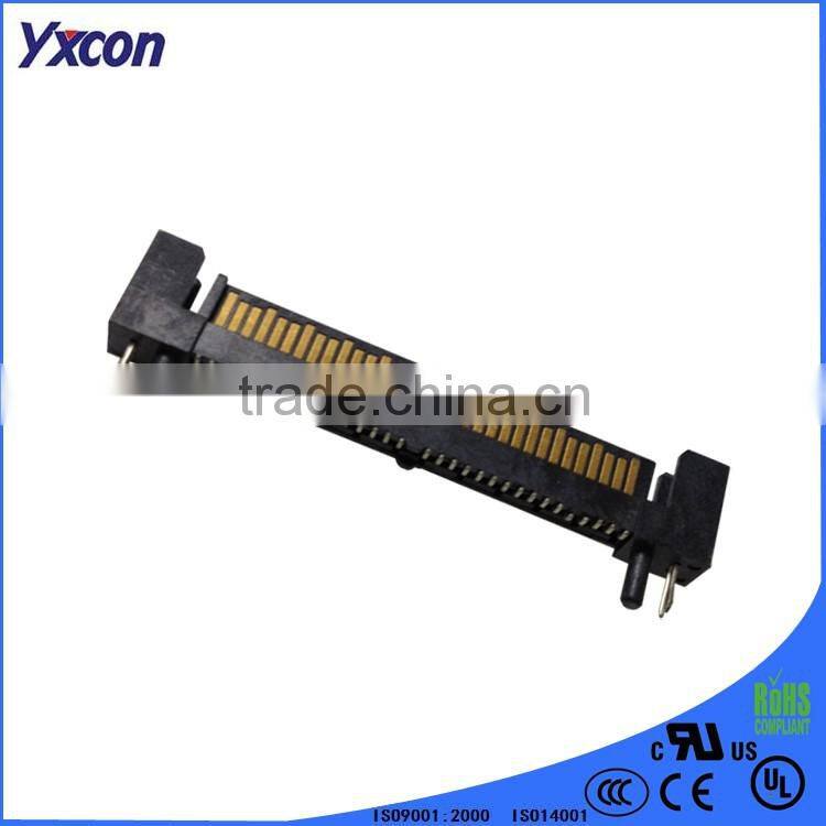 Dongguan Yxcon China supplier favorable price straight 15pin male SATA connector