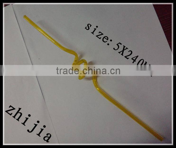 Colorful and different shaped party drinking straws