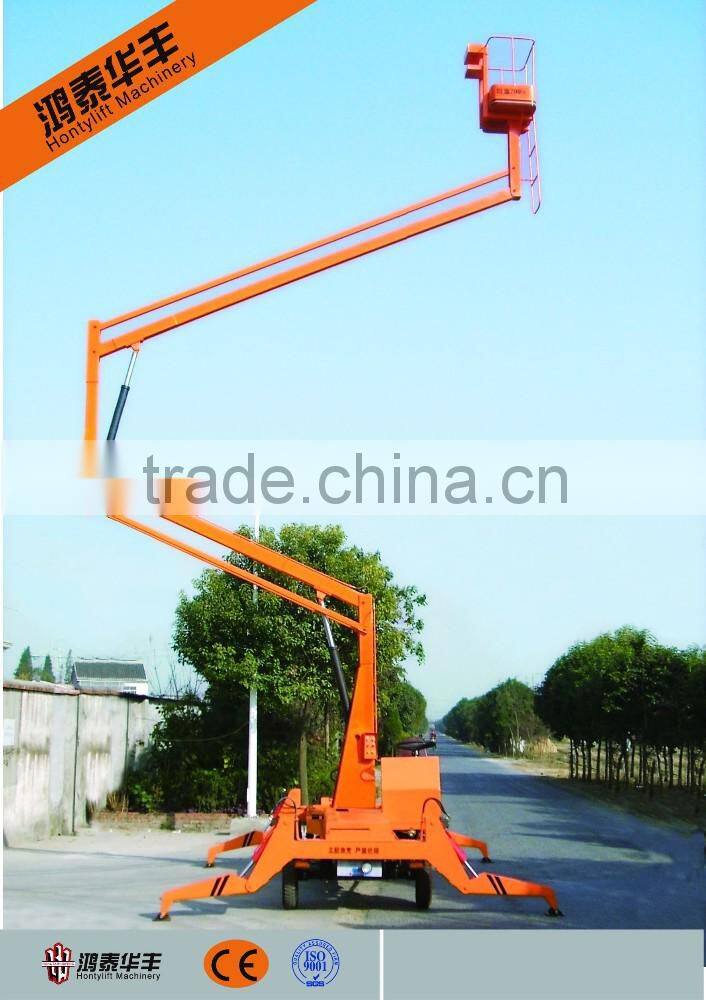 Hot sale Trailer articulating boom lift lift elevator with CE