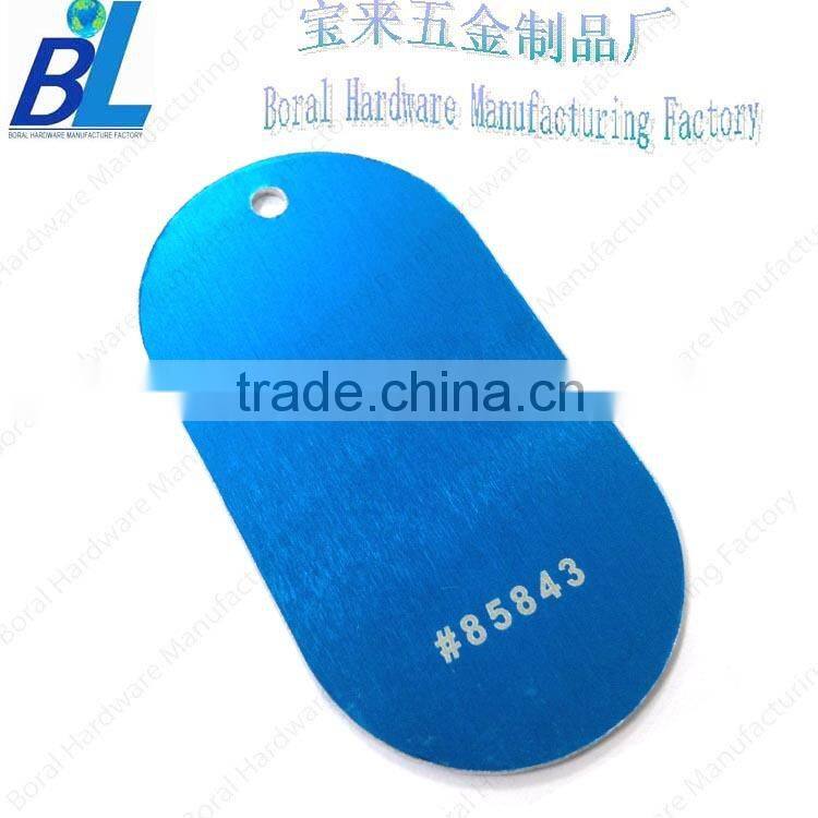 Golden zinc alloy engraved dog tags for men