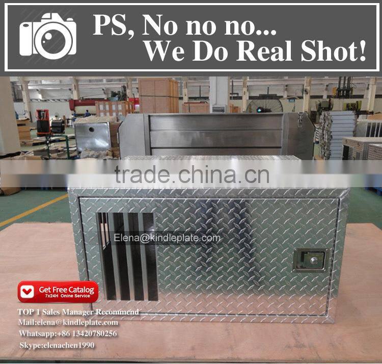 Outdoor During Hunting Single Compartment Aluminum Dog Tool Box With Air Vents