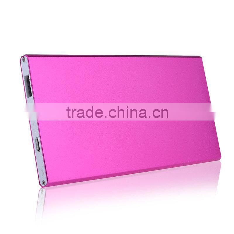 2015 Mobile accessories portable power bank bank charger slim power bank