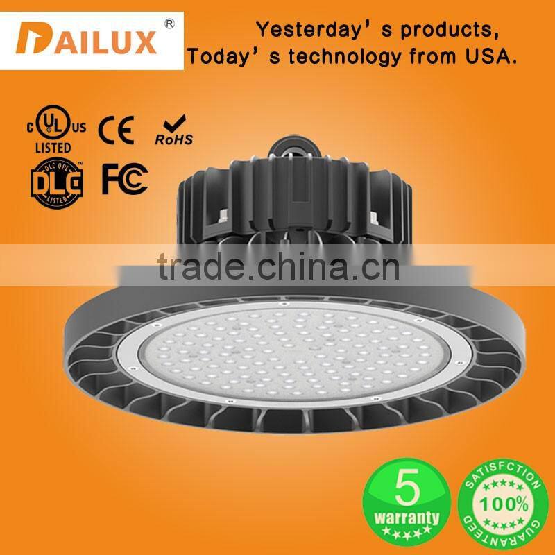 IP65 100w round led high bay light with UL DLC list waterproof lighting fixtures