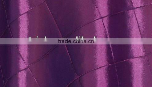 Luxury taffeta tablecloth,table linen, pintuck tablecloth