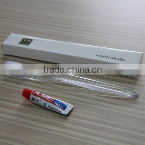 small plastic toothbrush one time use