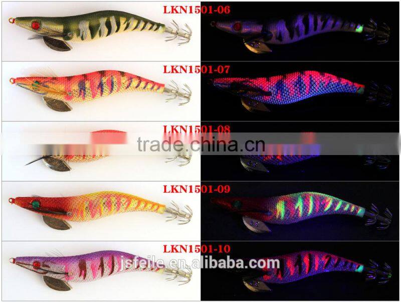 Transparent body purple back 3.0 squid jig