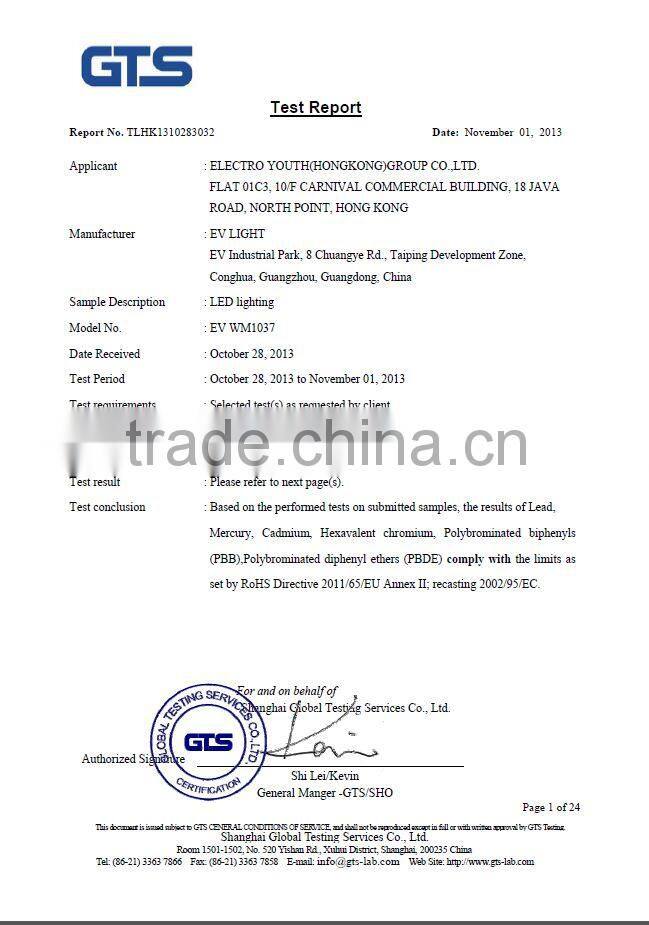 8 degree lens from Japan 15W RGBW four in one OSRAM LED wall washer light EV W1516A