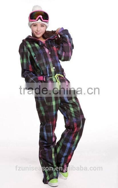 Uniseason lady one piece ski racing suit