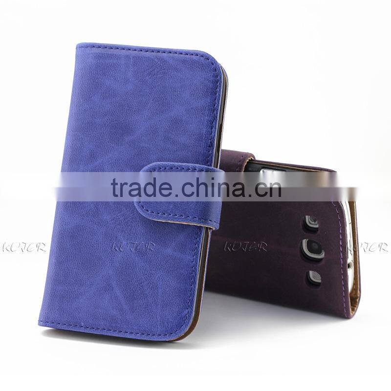 Hot Selling Wallet leather case for Samsung Galaxy S3 With Stand