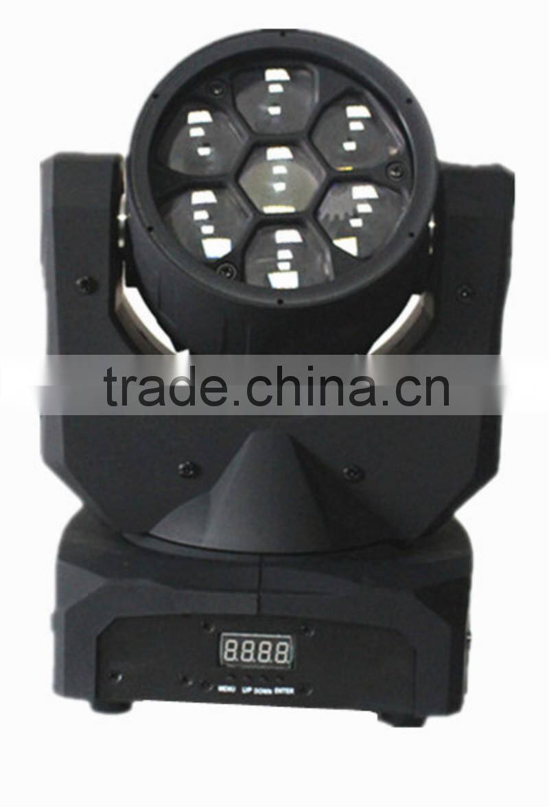 led bee eye moving head 7x10w RGBW new hobbit light