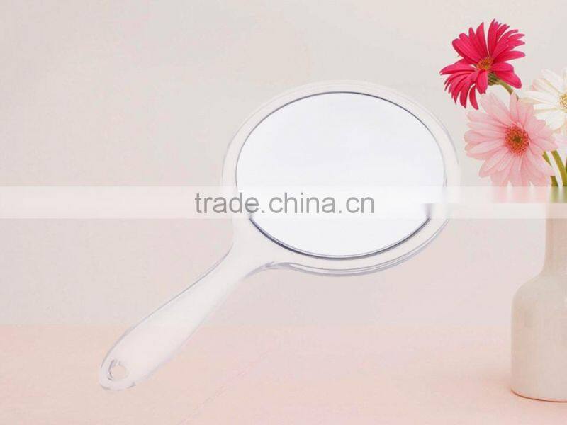 Handheld Mirror Plastic Double sided makeup mirror
