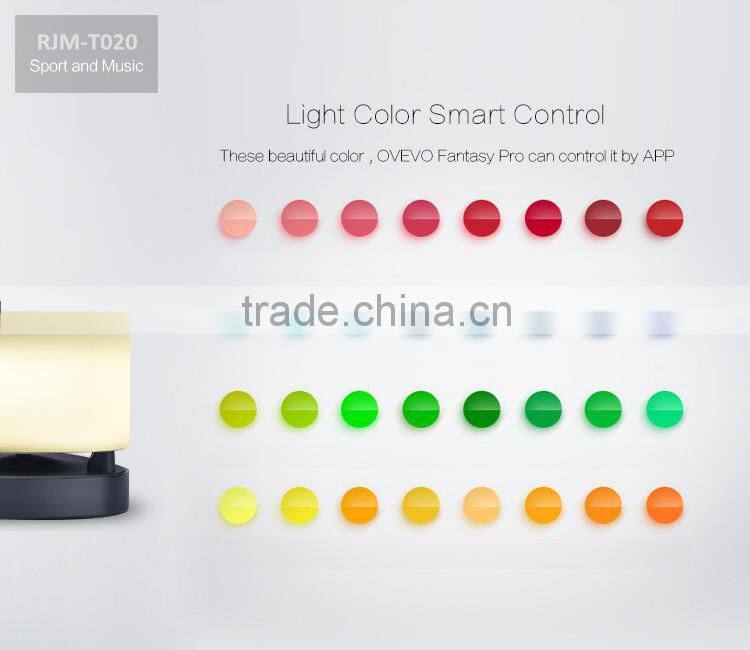 Mini Bluetooth Speaker Smart LED Bed Light Lamp Wireless Music Player