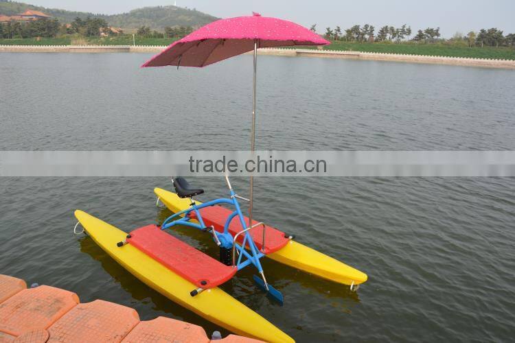 Funny amusement water park water pedal bike