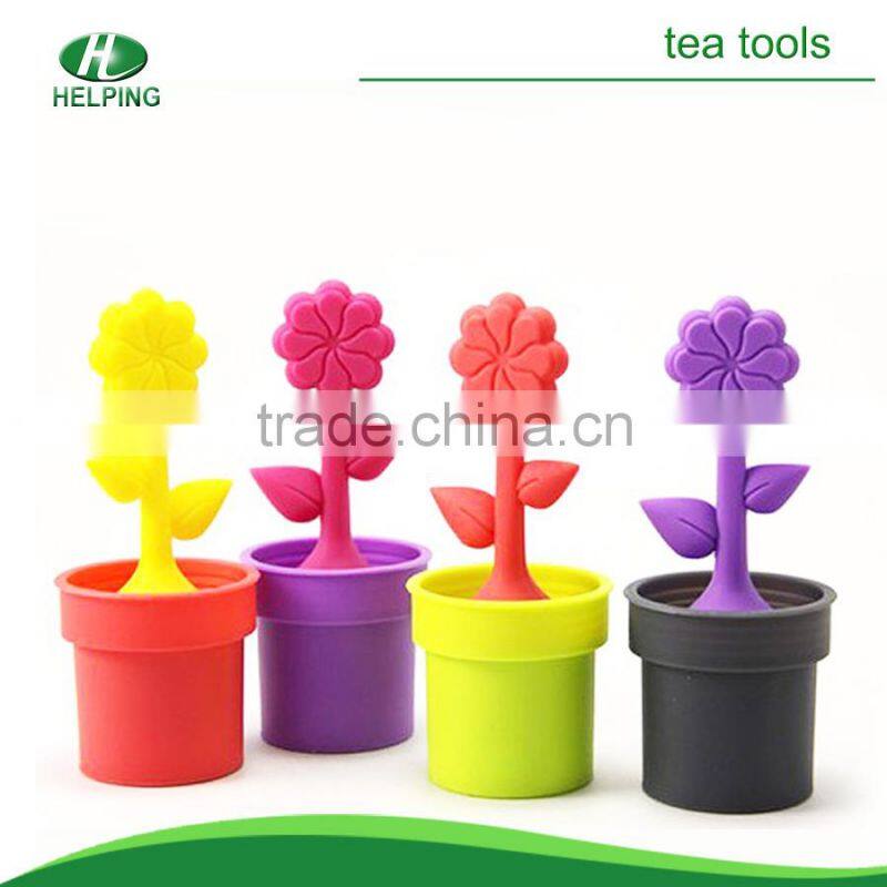 attactive price mini silicone tea bag tea strainer tea infuser