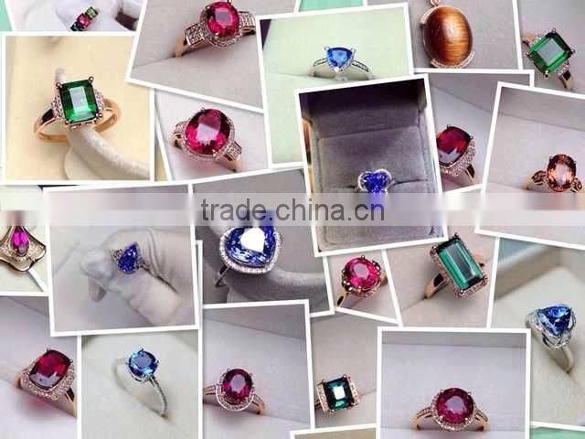 Super quality unique 925 silver zircon rings 2015 fashion