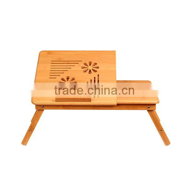 2015 new hot bamboo folding computer desk for bed use