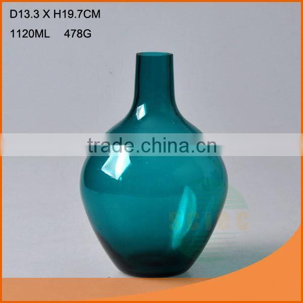 New design glass brown flower vase