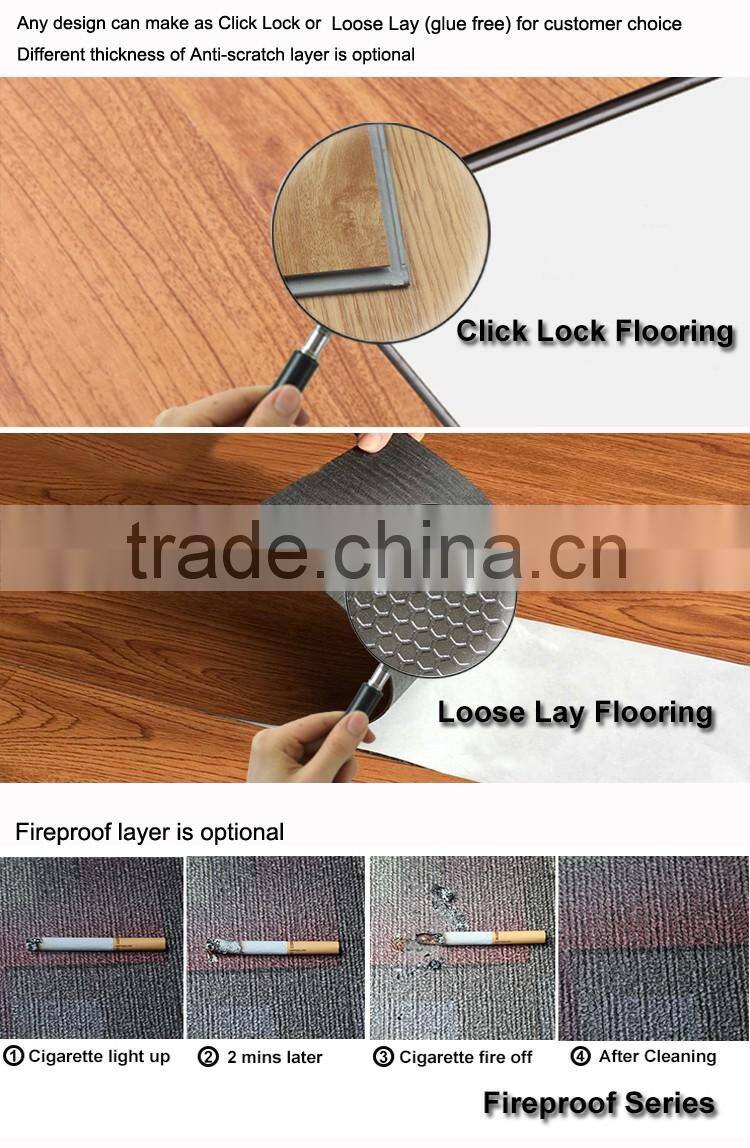 Customized laminate pvc floor tile special 3d flooring
