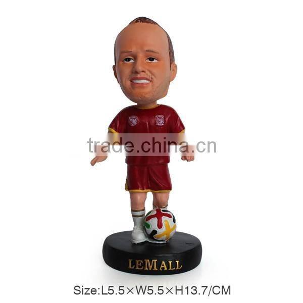 Neymar Human Bobble Head Soccer Player Statue Figurine With soccer Bobbleheads