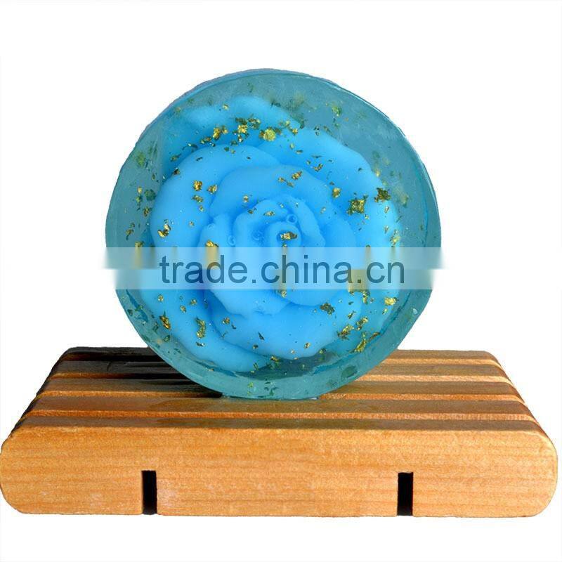 Blue Enchantress Essential Oil Gold Foil Facial Soaps Bath Soaps