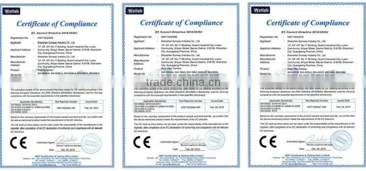 LED colorful disply Parking Lot Sensor Car Reverse Sensor System