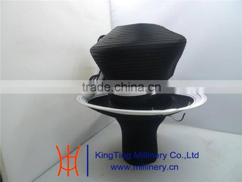 Ladies Formal Church Hats Wholesale Stylish Satin Ribbon Hats For Party BM-5070