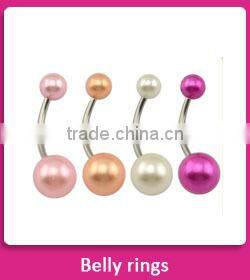 Wholesale 2016 latest fashion stainless steel zircon lip piercing jewelry rings